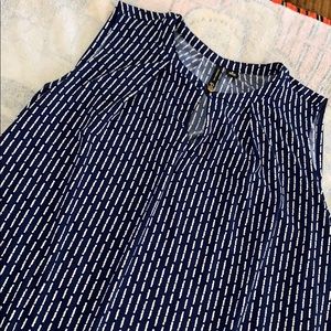 Navy sleeveless dress